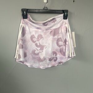 NWT Adidas Girl’s Large Regular Fit 3 Stripes Floral Flounce Skort tennis prep